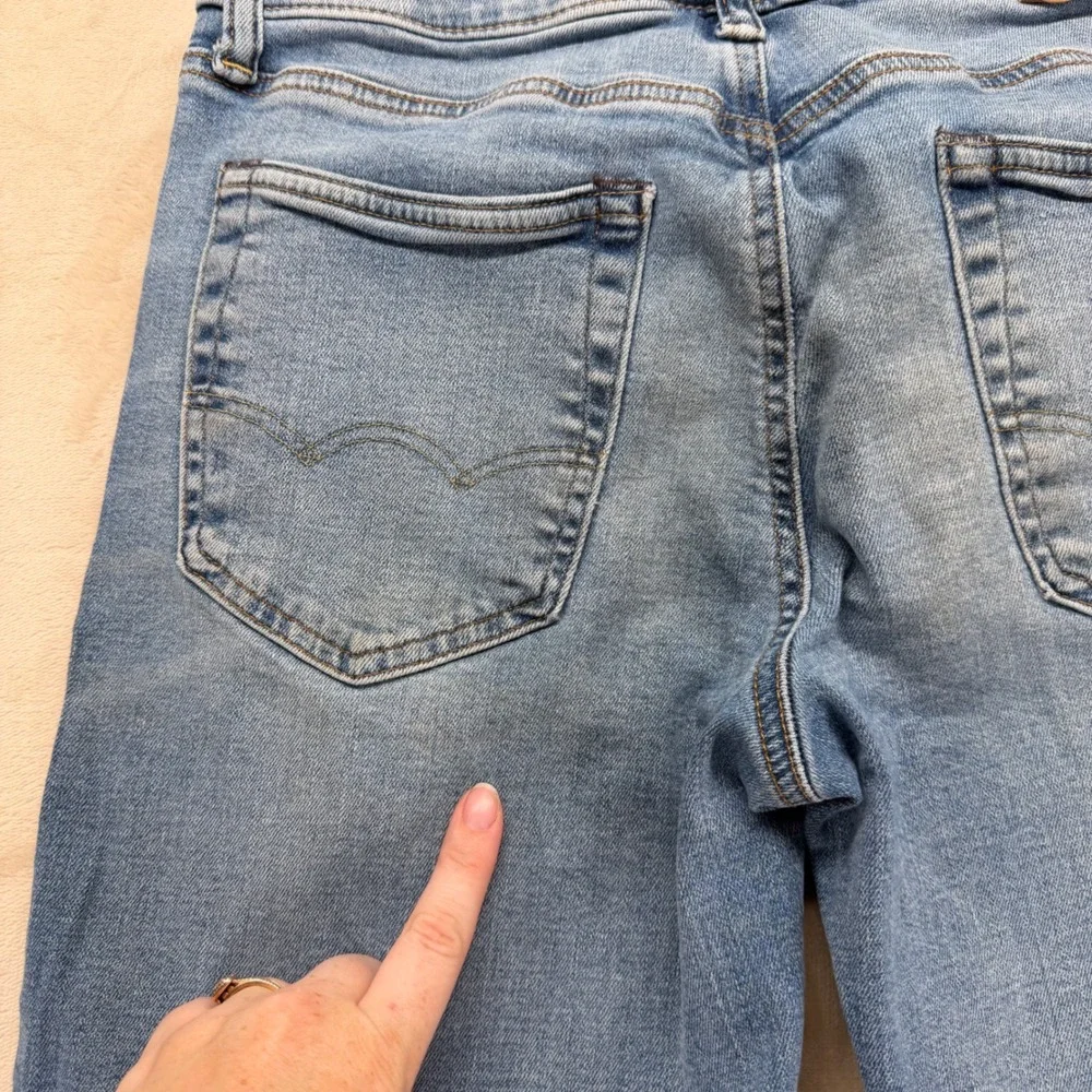 American Eagle‎ Original Straight Jeans Mens 30x34 Blue Excellent Stretch Denim